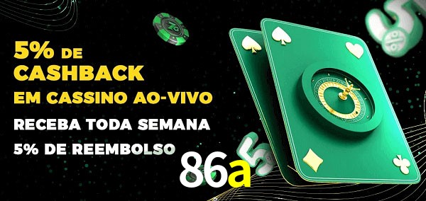 Promoções do cassino ao Vivo 86a